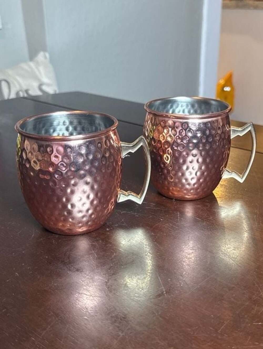Eco One by Silver One Intl Hammered Copper Moscow Mule Mugs - Set of 2